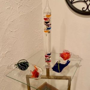 Glass blown fish bundle set